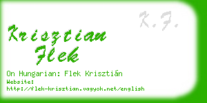 krisztian flek business card